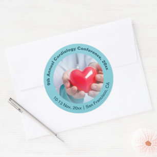Cardiology Cardiothoracic Medical Conference Classic Round Sticker