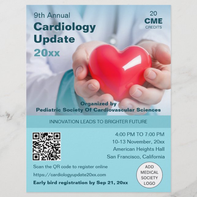 Cardiology Cardiothoracic Medical Conference  Flyer (Front)