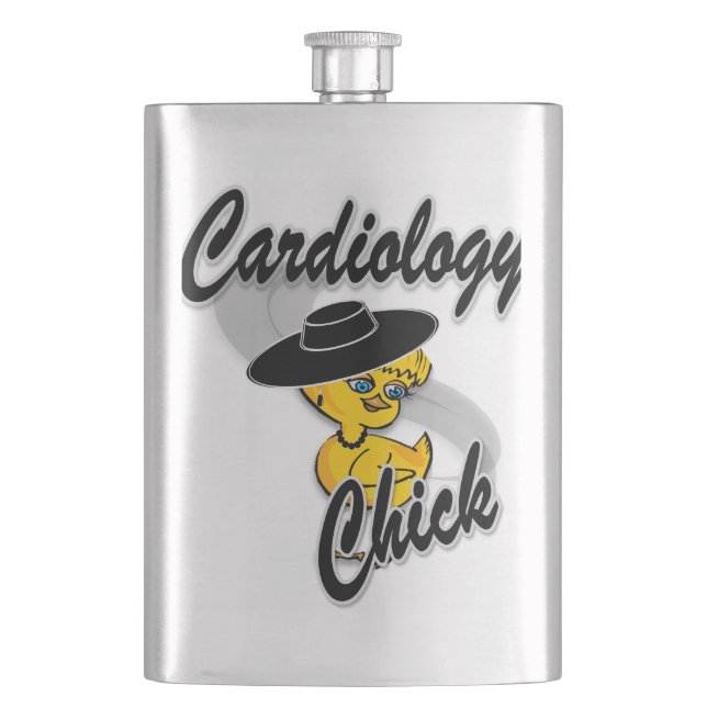 Cardiology Chick #4 Hip Flask (Front)