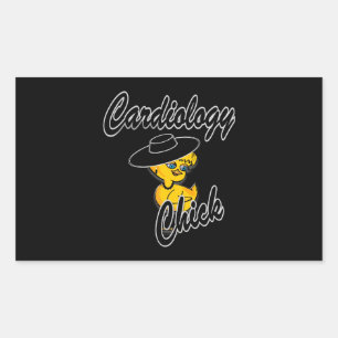 Cardiology Chick #4 Rectangular Sticker