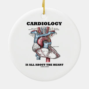 Cardiology Is All About The Heart (Anatomical) Ceramic Tree Decoration