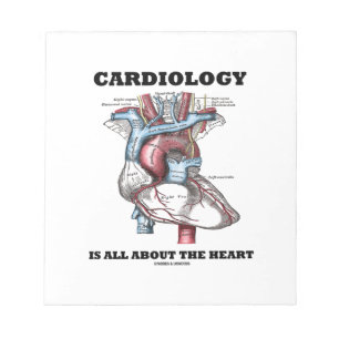 Cardiology Is All About The Heart (Anatomical) Notepad