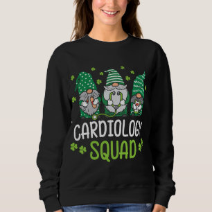 Cardiology Nurse Squad Funny Gnomes Nurse St Patri Sweatshirt