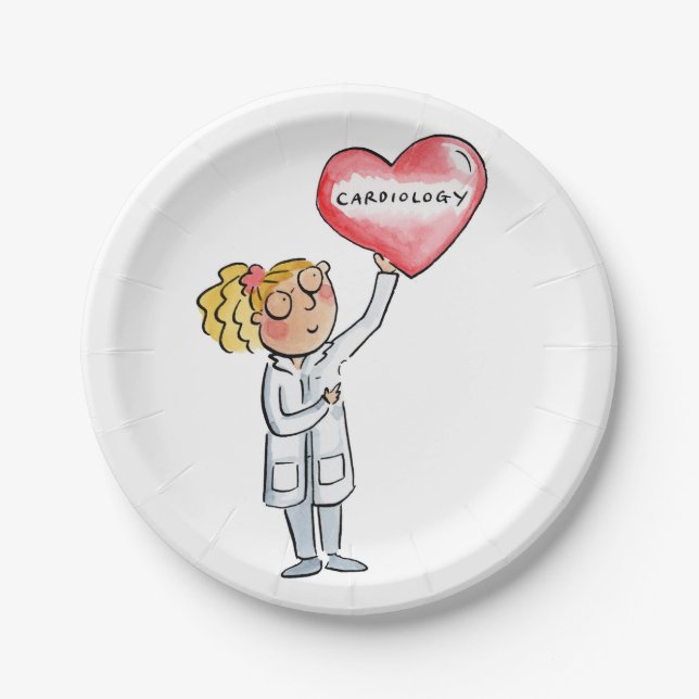 Cardiology Paper Plate (Front)