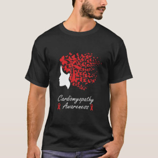 Cardiomyopathy Awareness - Women Butterflies Hair T-Shirt