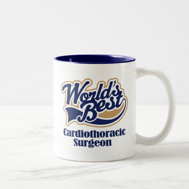 Cardiothoracic Surgeon Gift Two-Tone Coffee Mug (Right)