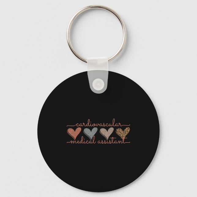 Cardiovascular Medical Istant Funny Cardiac Nursin Key Ring (Front)