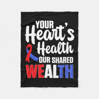 Cardiovascular Support Wear Red Heart Health Aware Fleece Blanket