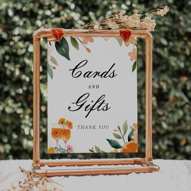 Cards and Gifts Aperol Spritz Bridal Shower Sign (Creator Uploaded)