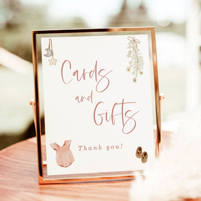 Cards and Gifts Baby Shower, Boho Girl Baby Shower Poster (Creator Uploaded)