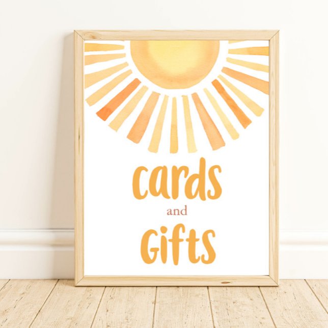 Cards and gifts boho bright colourful sunshine poster (Creator Uploaded)