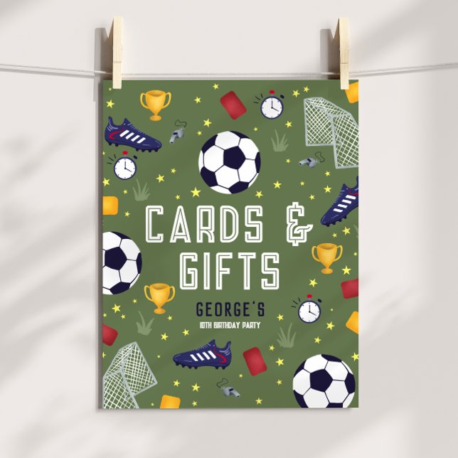 Cards and Gifts Boys Soccer Birthday Sign (Creator Uploaded)