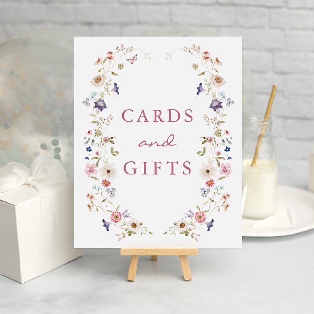 Cards and Gifts Bridal Tea Poster (Elegant Floral Cards and Gifts Bridal Tea Party Poster by Painted Paperie
)