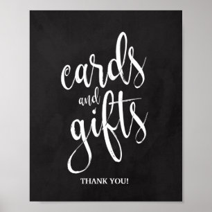 Cards and Gifts Chalkcoard 8x10 Wedding Sign