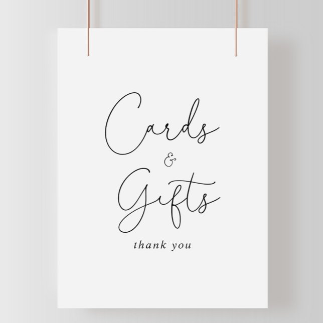 Cards and Gifts Elegant Simple Calligraphy Sign (Creator Uploaded)