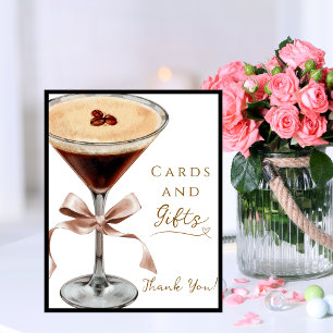 Cards and Gifts Espresso Martini Bridal Shower Poster