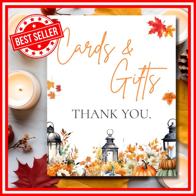 CARDS AND GIFTS Little Pumpkin Baby Shower SIGN (CARDS AND GIFTS Sign A Little Pumpkin is on the Way Fall Autumn Baby Shower )