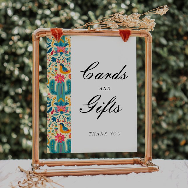 Cards and Gifts Mexican Floral Bridal Shower Sign (Creator Uploaded)