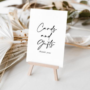 Cards and Gifts Modern and Elegant Sign