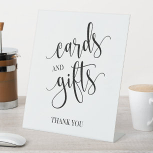 Cards and Gifts Pedestal Wedding Sign