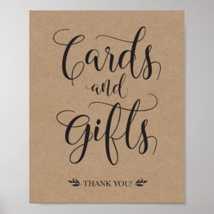 Cards and Gifts Rustic Wedding Sign