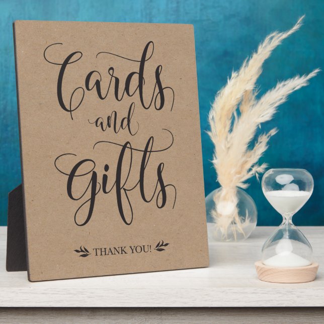 Cards and Gifts Rustic Wedding Sign Plaque (Side)