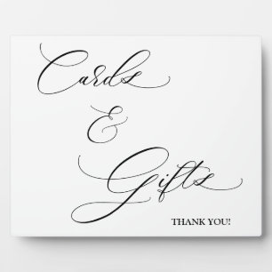 Cards and Gifts scripture Tabletop Plaque