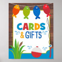 Cards and Gifts Sign Fishing The Big One Poster 