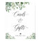 Cards and Gifts Sign Greenery Eucalyptus Leaves