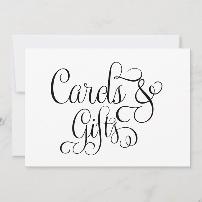 Cards and Gifts Wedding Sign (Front)