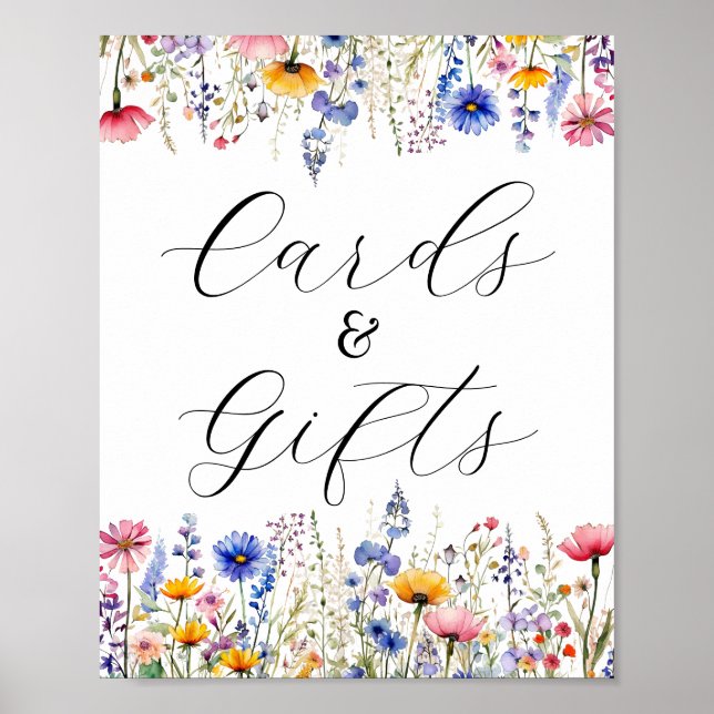 Cards and Gifts | Wildflower Floral Poster (Front)