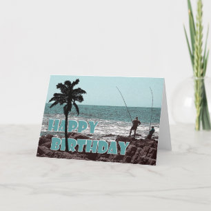 Cards - Fishing & anglers birthday