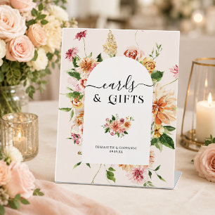 Cards & Gifts Afterglow Garden Wedding Pedestal Sign