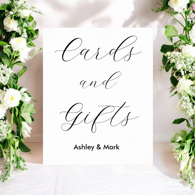 Cards Gifts Black White Wedding Poster (Creator Uploaded)