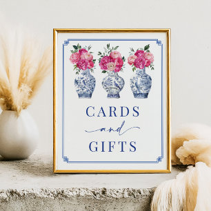 Cards & Gifts Chinoiserie Bridal Shower Sign