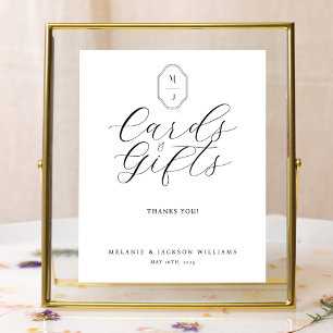 Cards & Gifts Minimal Elegant Script Guestbook