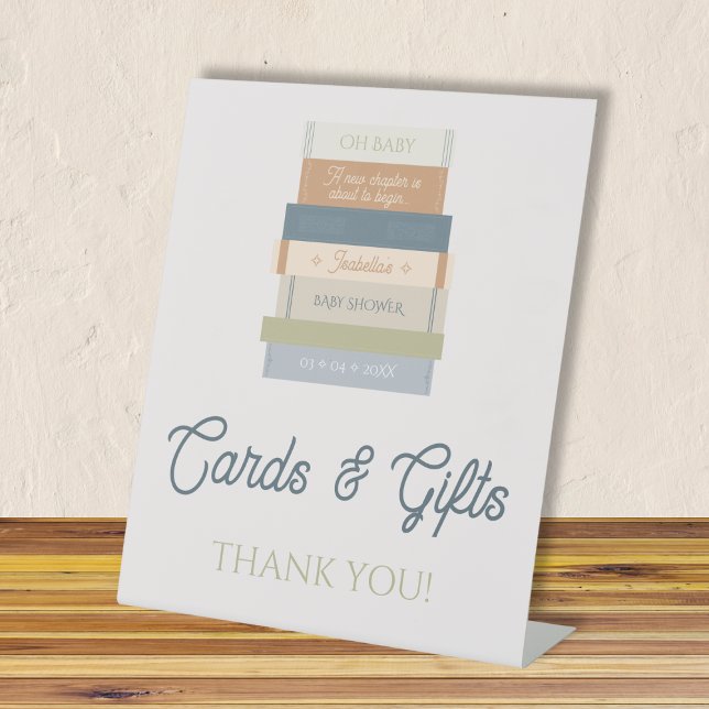 Cards & Gifts New Chapter Storybook Baby Shower Pedestal Sign (Cards & Gifts New Chapter Storybook Baby Shower Pedestal Sign)