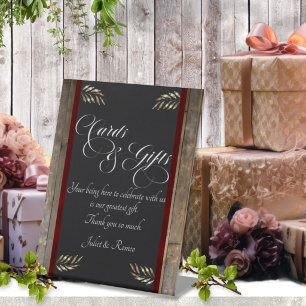 Cards & Gifts - Red Ribbon Pedestal Sign