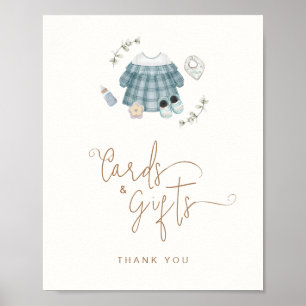 Cards & Gifts Sign Boho Clothes Baby Shower 