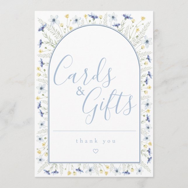 Cards & Gifts Sign Card (Front)