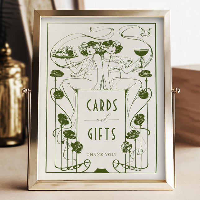 Cards & Gifts Sign Vintage Art Nouveau by Mucha (Creator Uploaded)