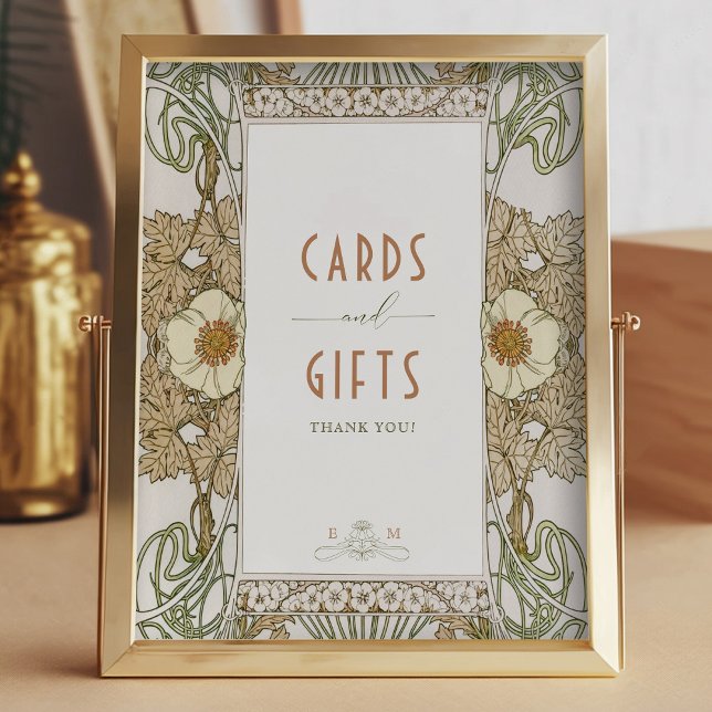 Cards & Gifts Sign Vintage Art Nouveau by Mucha (Creator Uploaded)