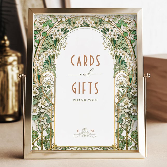 Cards & Gifts Sign Vintage Art Nouveau by Mucha (Creator Uploaded)