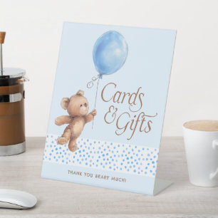 Cards & Gifts Teddy Bear Baby Shower Pedestal Sign