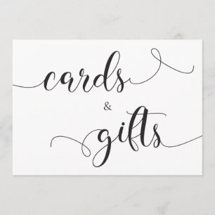 Cards & Gifts Wedding Sign Card - Calligraphy