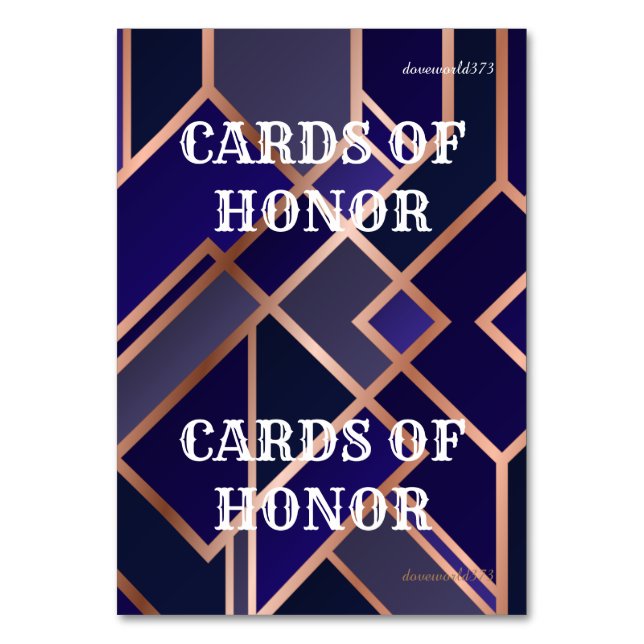 Cards Honour Game (Front)