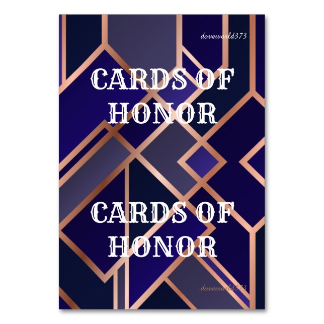 Cards Honour Game (Front)
