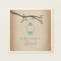 Cardstock Inspired Light Blue Camping Lantern