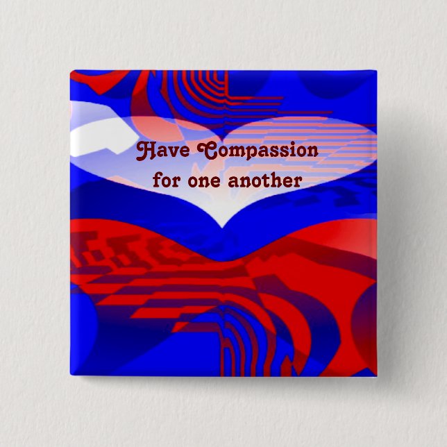 Care_ 15 Cm Square Badge (Front)