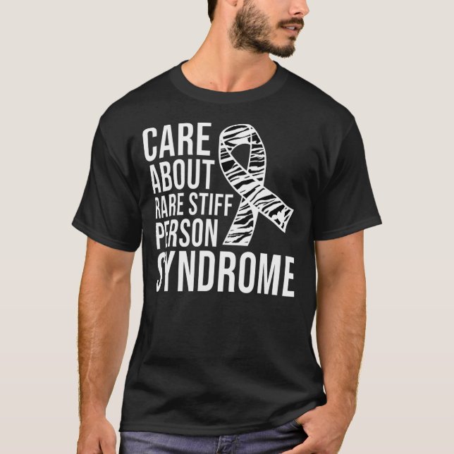 Care About Rare Stiff Person Syndrome Awareness De T-Shirt (Front)